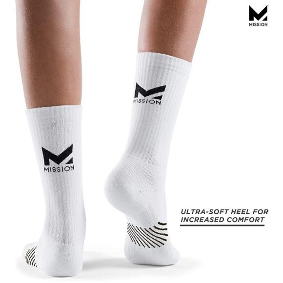 Active Performance Crew Socks Ventilated Heat Release Unisex 2, 2-Packs Size L - Picture 6 of 9